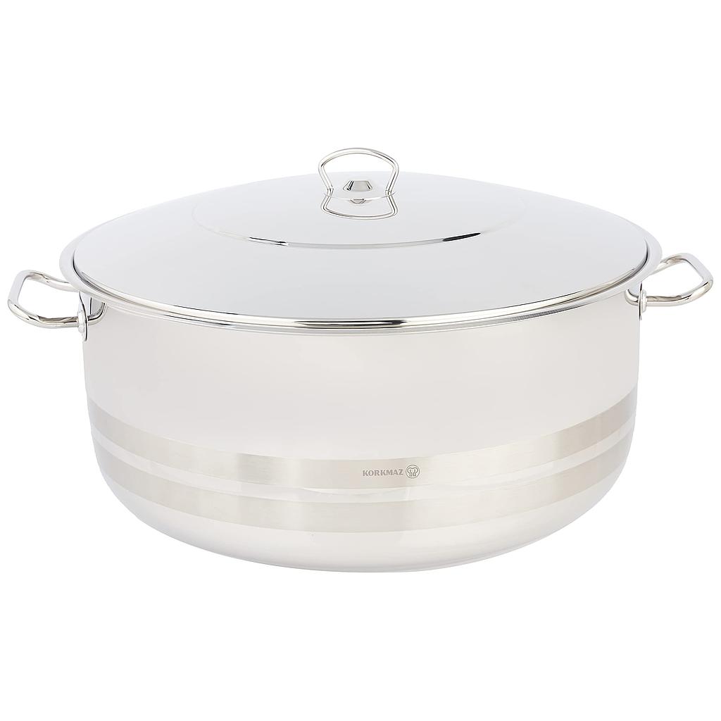 A1951 - Cocotte basse en fonte 50x23 cm / 45.0 l.